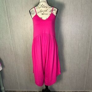 Eldridge Vibrant Pink Sleeveless Romper Size Small
